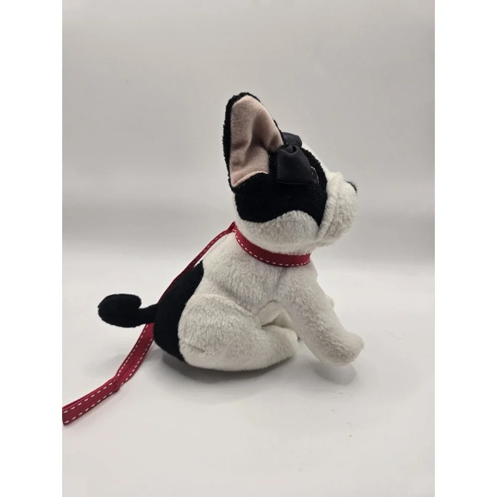 American Girl Doll Grace Puppy Dog Bonbon French Bulldog Plush Red Leash Toy 6
